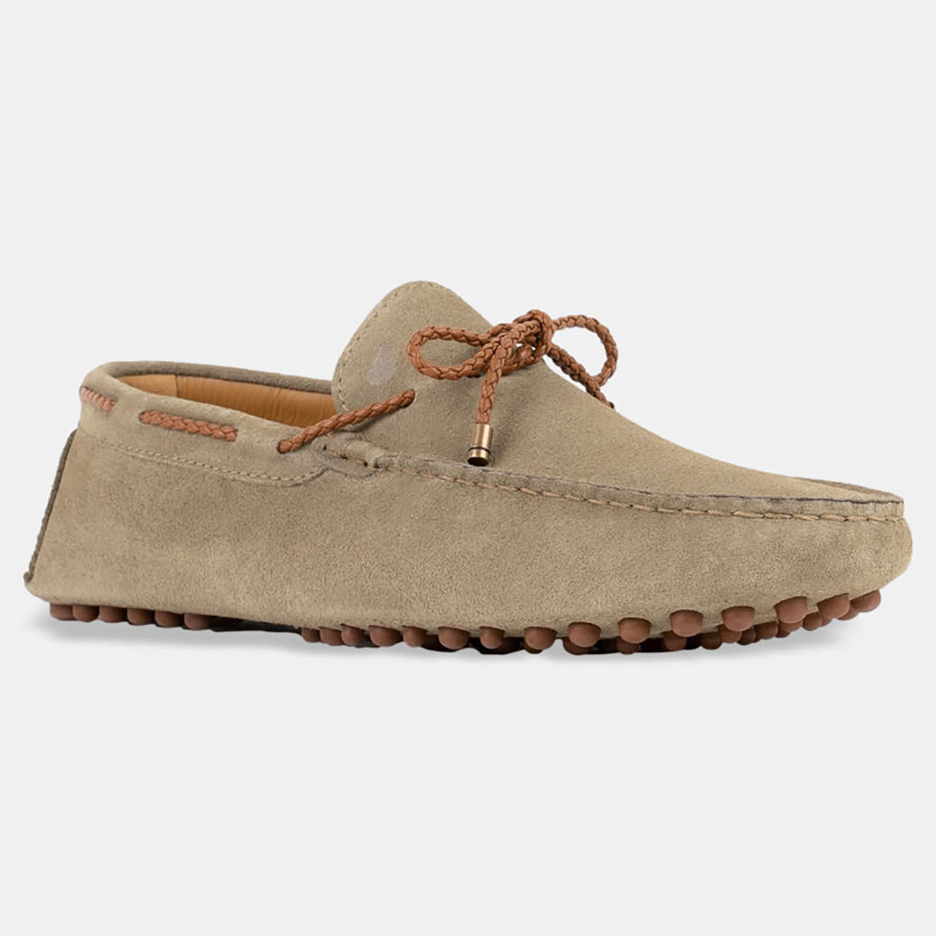 Bobbies Mocassins en Velours de Cuir Llyod verts