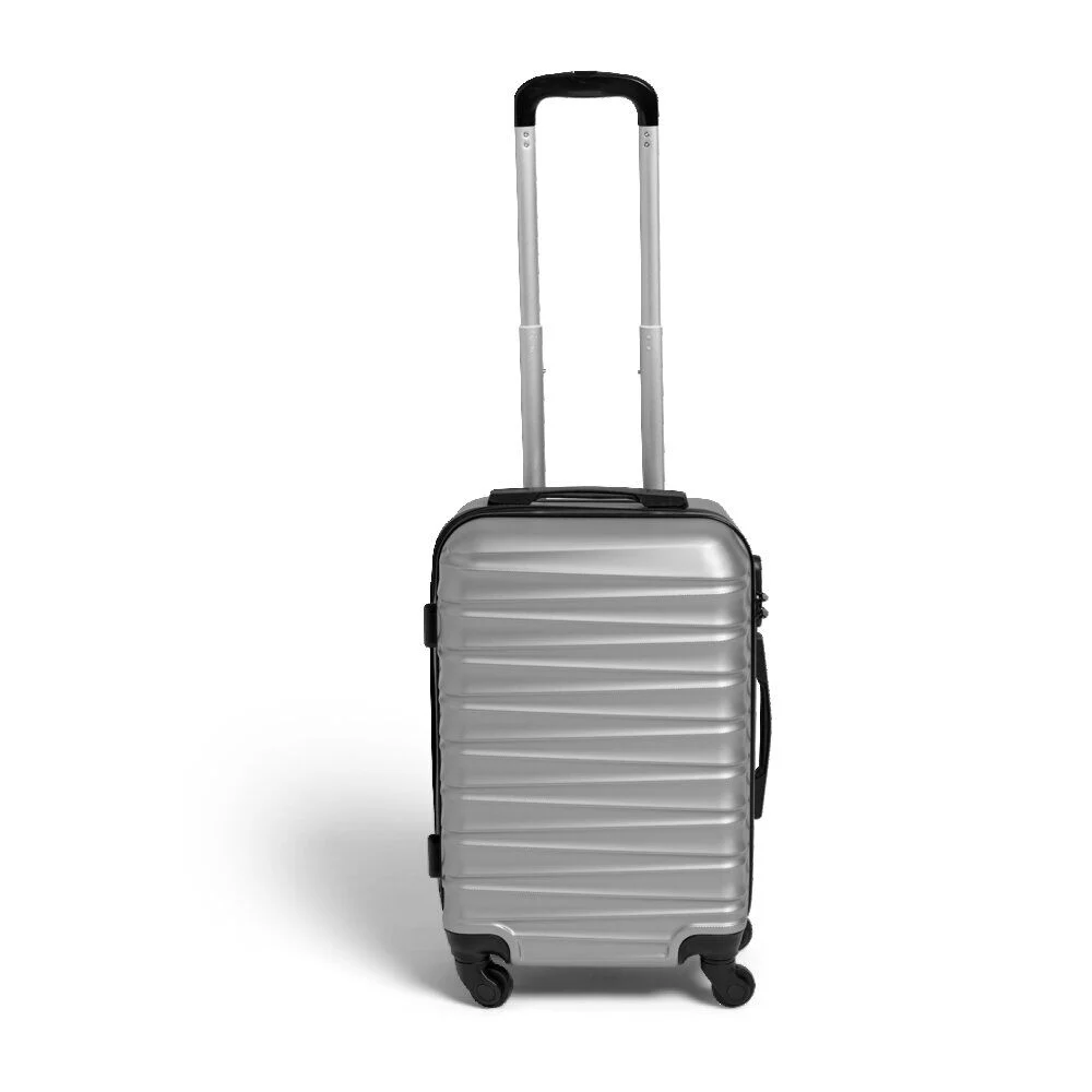 Valise cabine 32L plastique ABS grise 35x22xH57cm