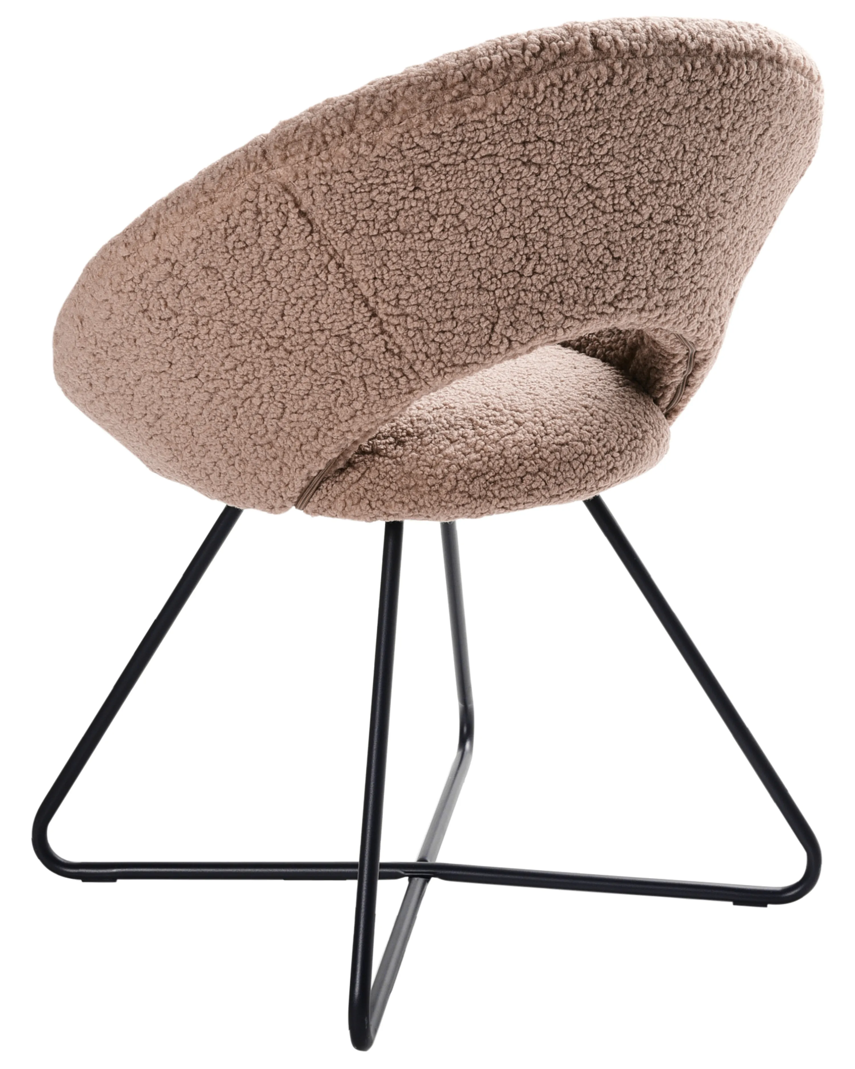Eetkamerstoel RACHEL Bouclé Taupe