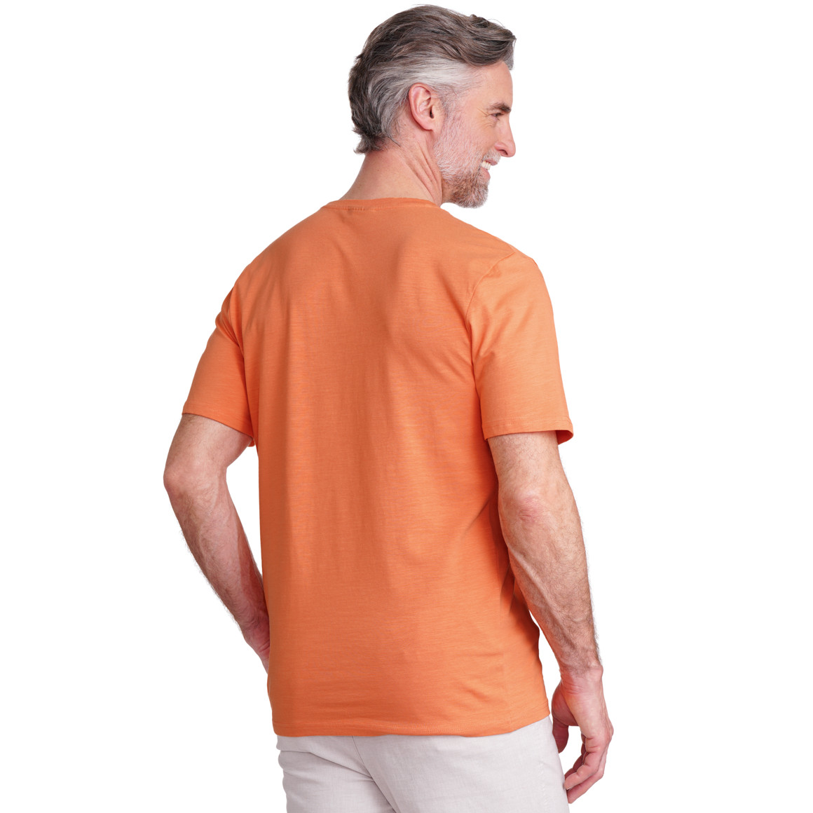 VanVaan Herren T-Shirt mit Rundhalsausschnitt hellorange