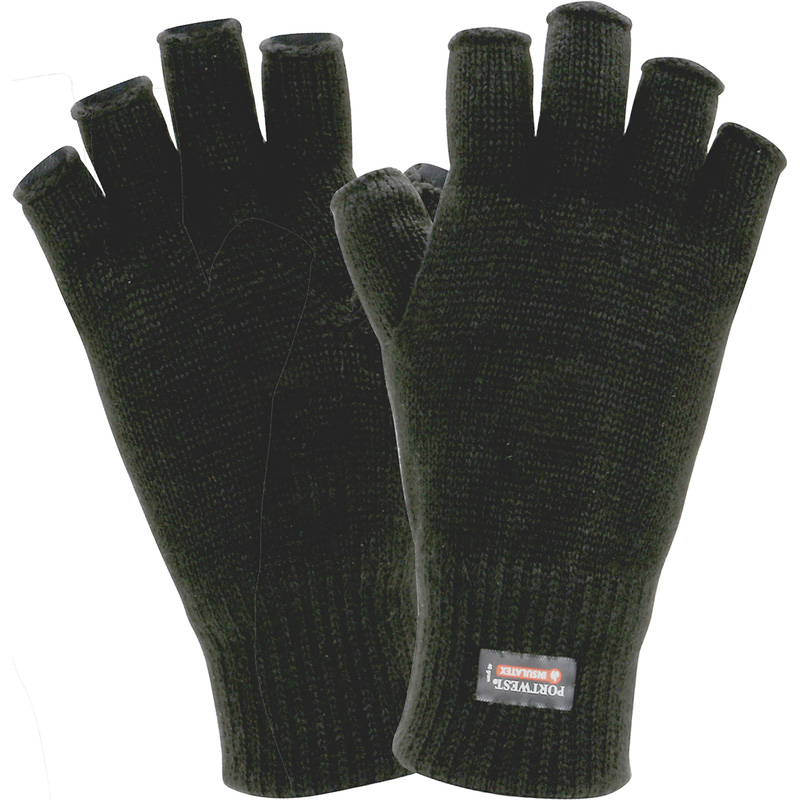 Portwest vingerloze insulatex™ handschoenen zwart