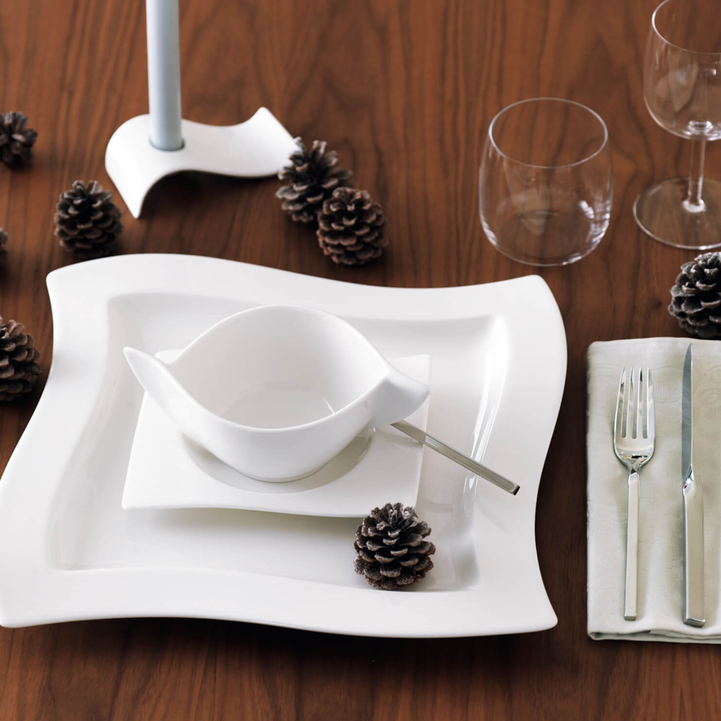 NewWave Soup cup White, 7.5'' x 4.8'', Premium Porcelain