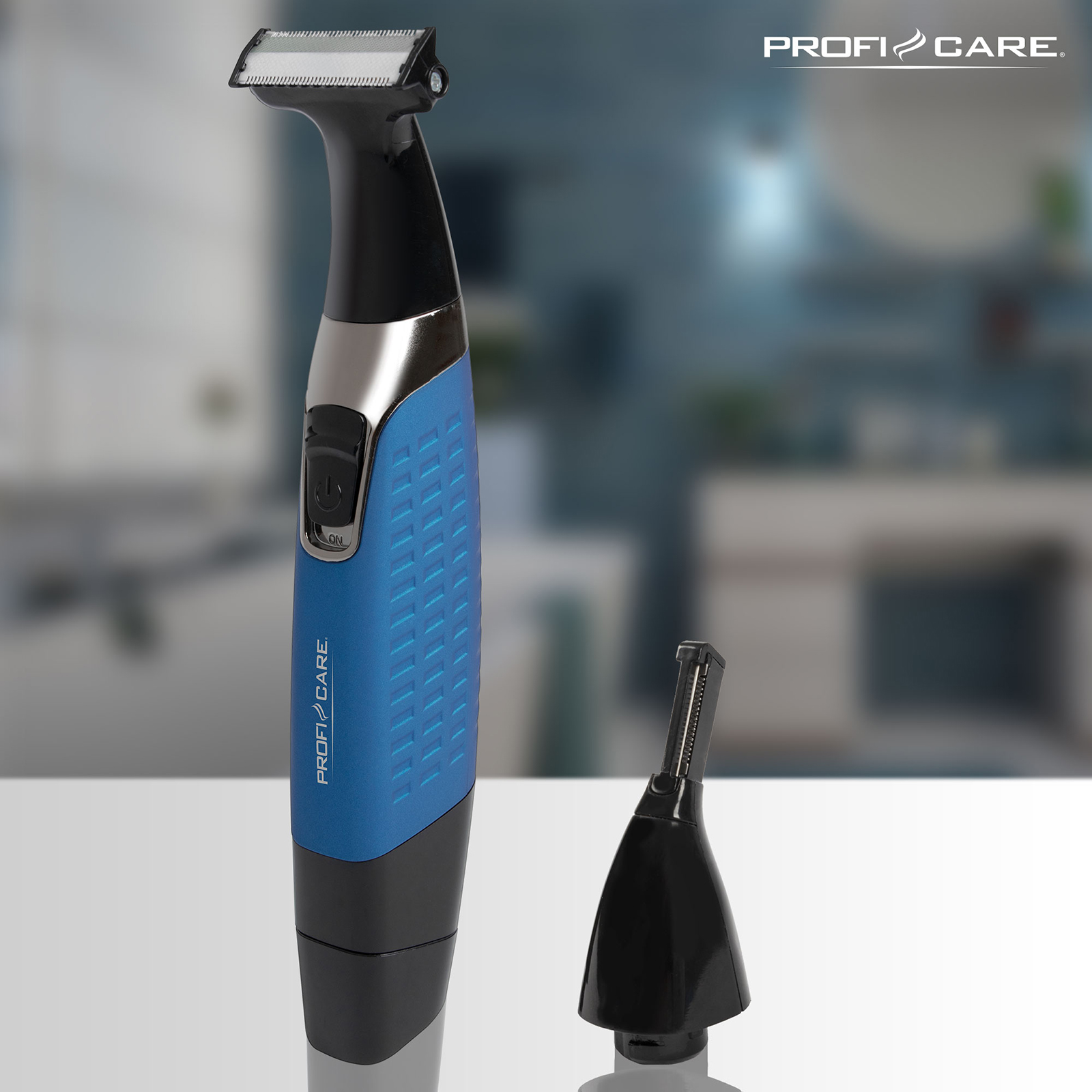 PROFICARE Body-Hair Trimmer - blau-schwarz - 2 in 1