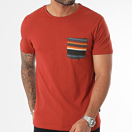 Tee Shirt Poche 20716013 Rouge Brique