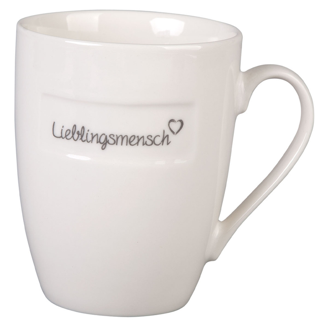 Tasse - Lieblingsmensch - aus Keramik - ca. 10 cm - 1 Stück