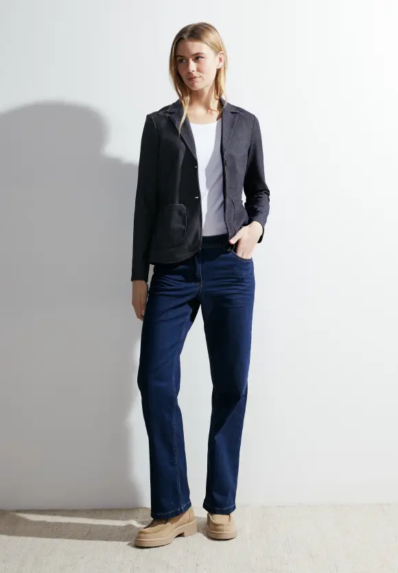 Jacquard Blazer - universal blue