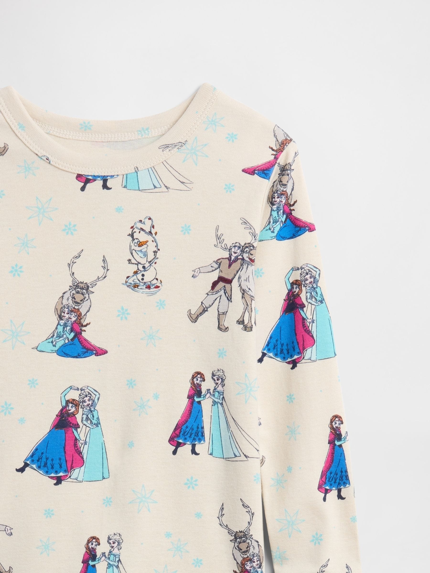 Wit - Gap Disney Princess Pyjama's Set van geborsteld katoen (6mnd -5jr) (6mnd -5jr)