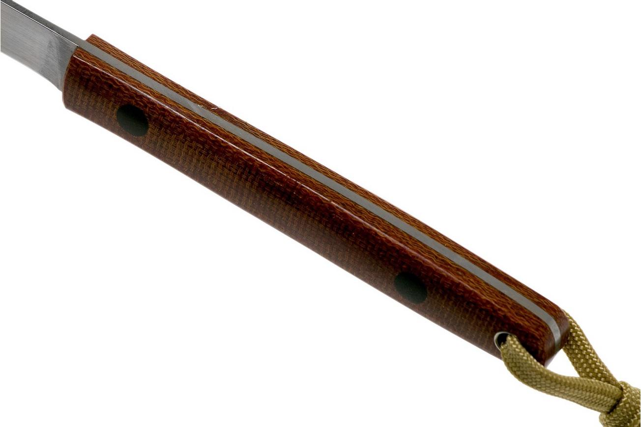 Ohta OFB SS 65 Natural Canvas Micarta vaststaand mes