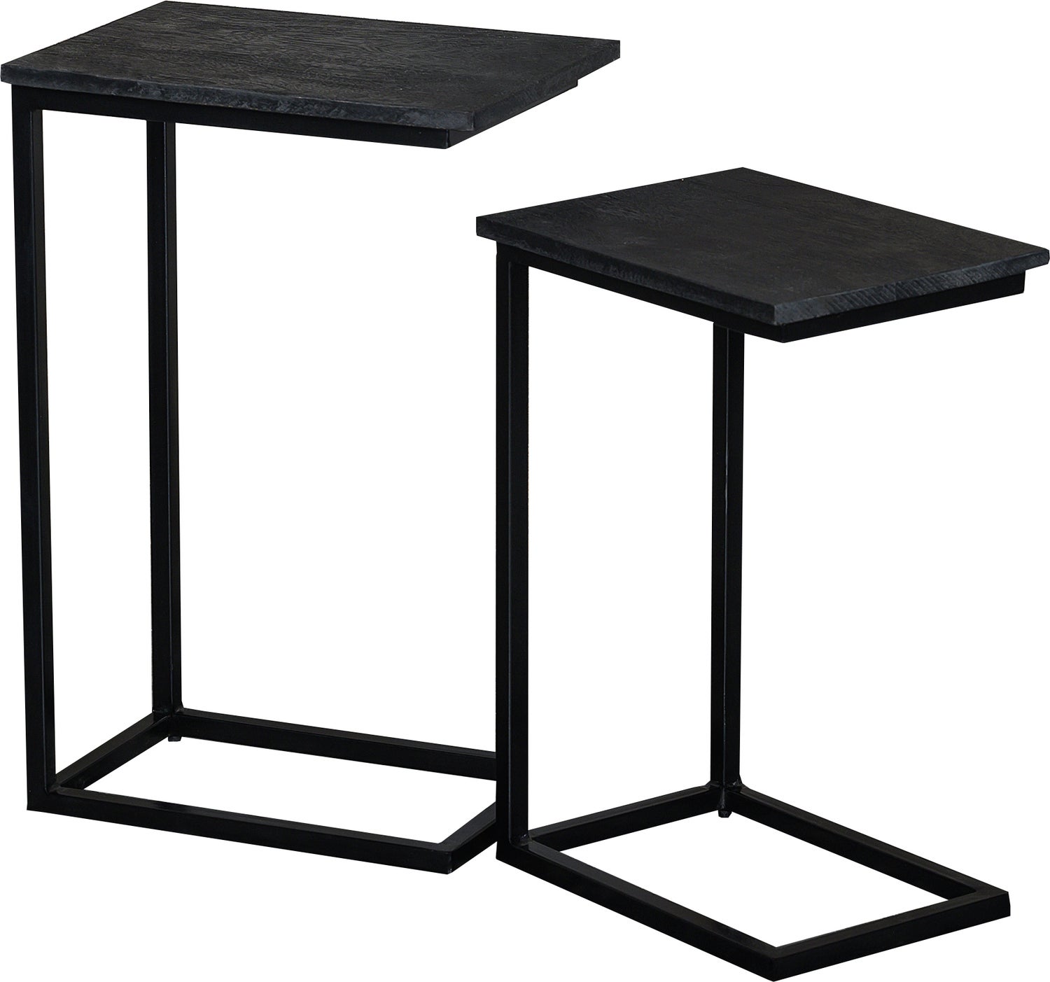 Livingfurn bijzettafel Jordy Norris zwart 40 x 27 x 65 cm