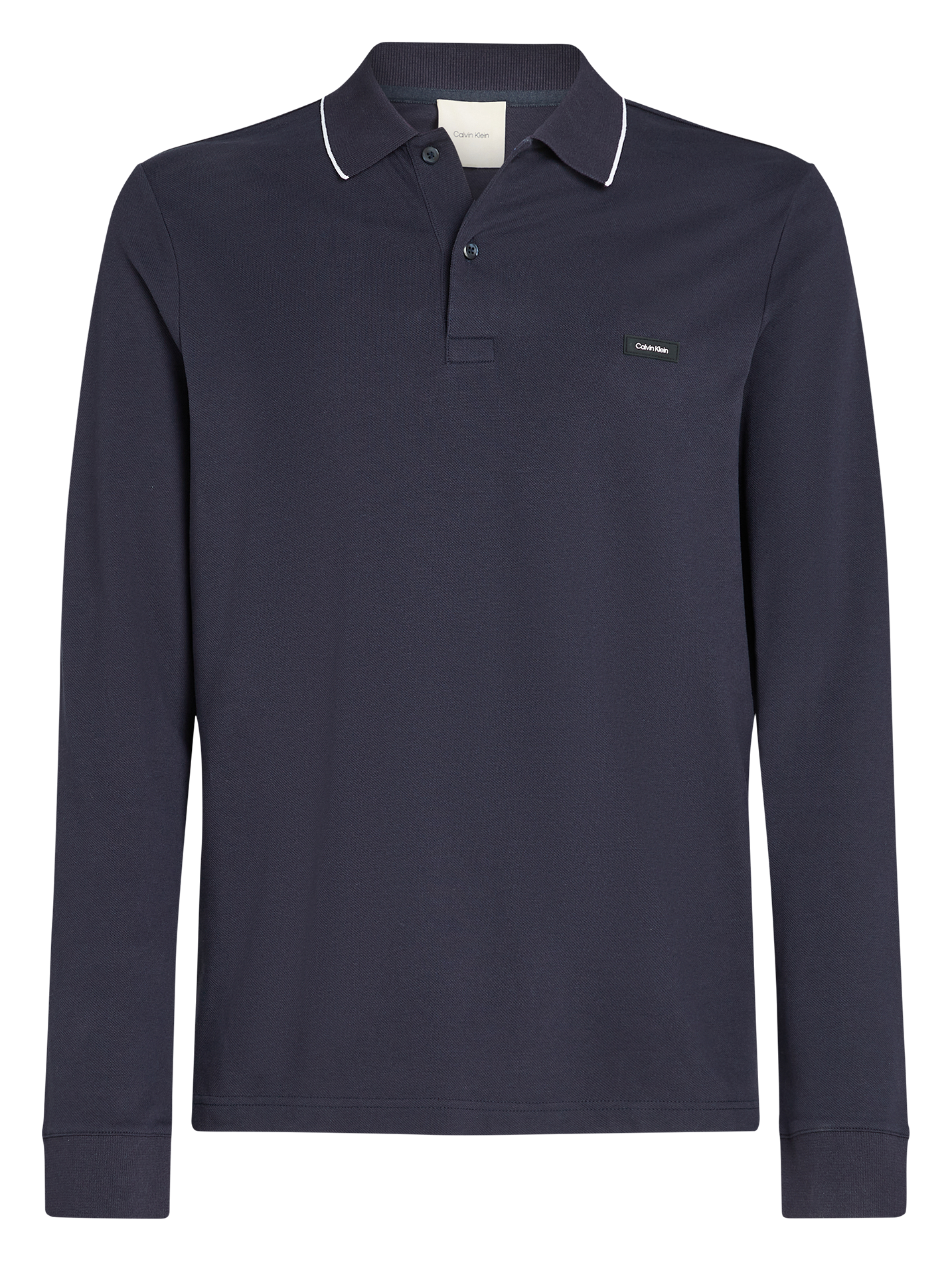 Polo slim-fit en coton piqué| Bleu