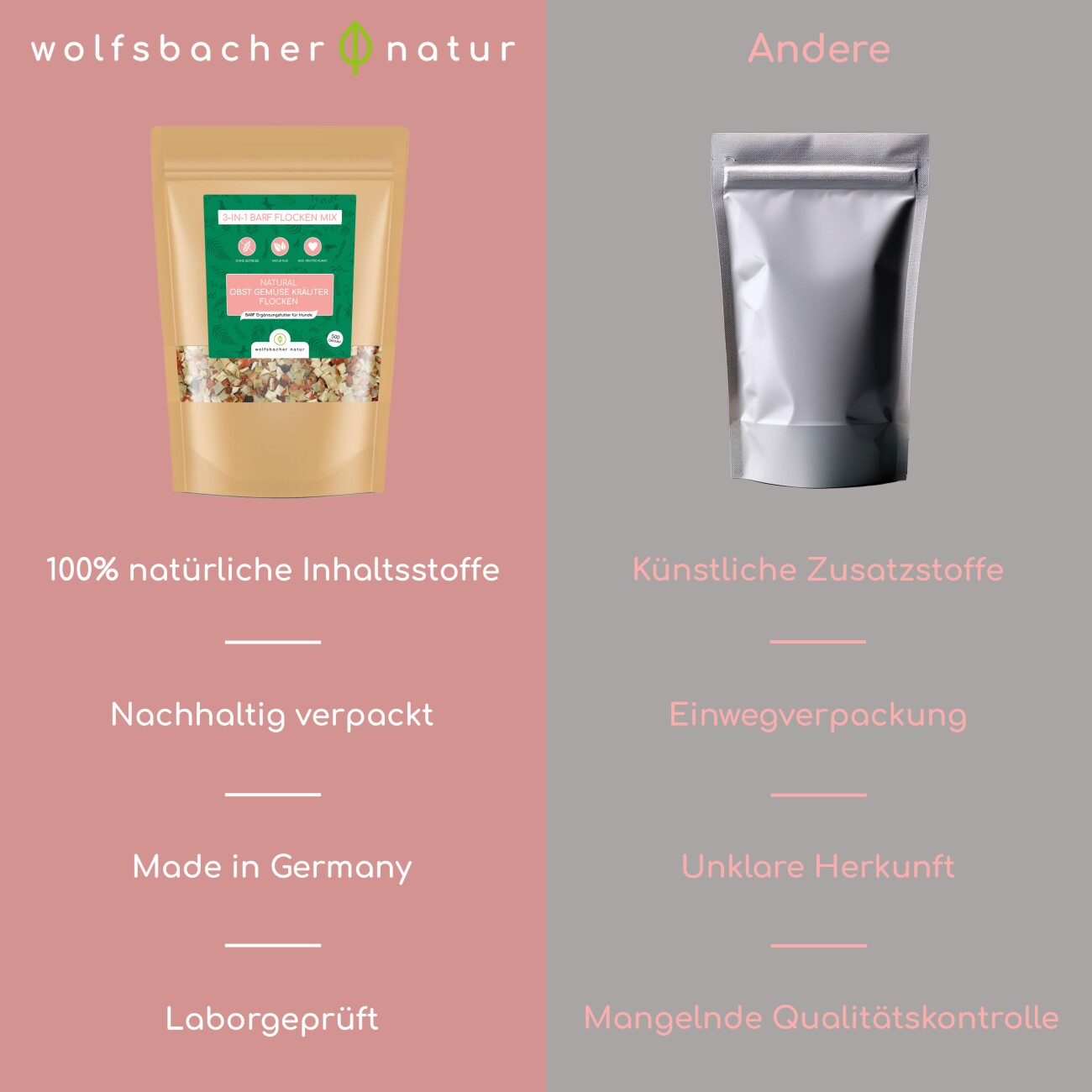 Wolfsbacher Natur Obst Gemüse Kräuter Flocken