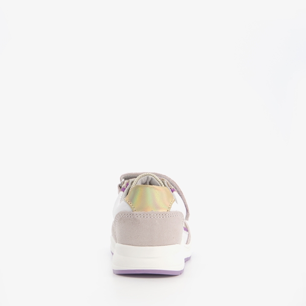 TwoDay leren meisjes sneakers paars goud