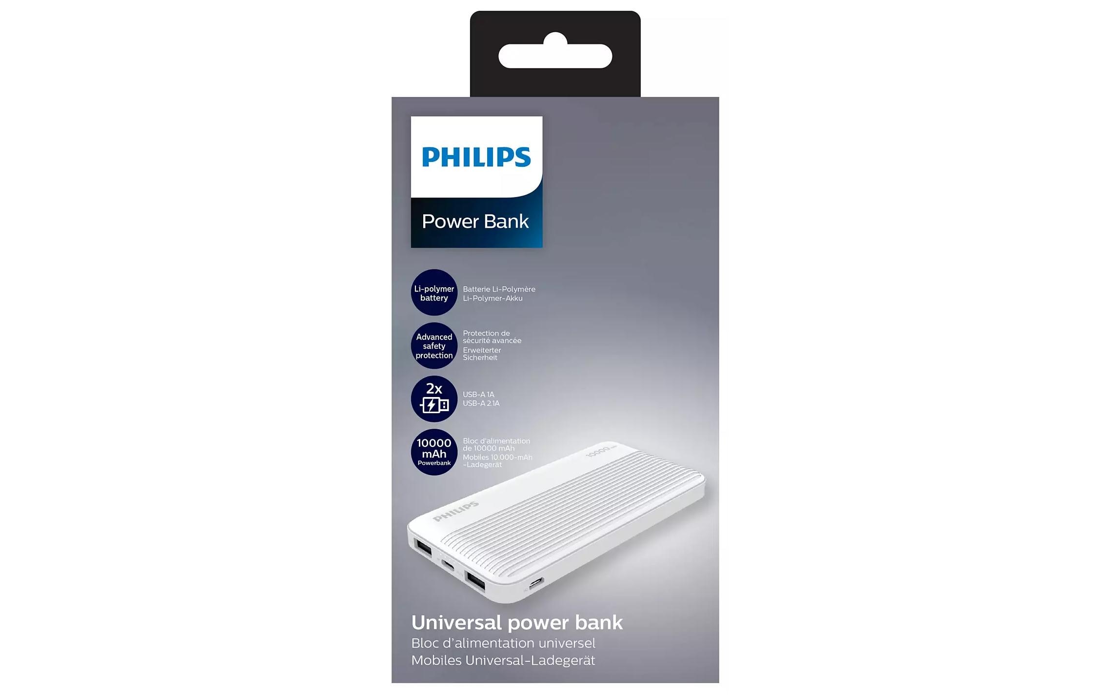 Powerbank DLP7719N/04 10000 mAhLeistungsstarke Powerbank mit 3 USB Anschlüssen