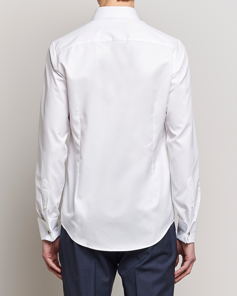 Stenströms Superslim Double Cuff Cotton Shirt White