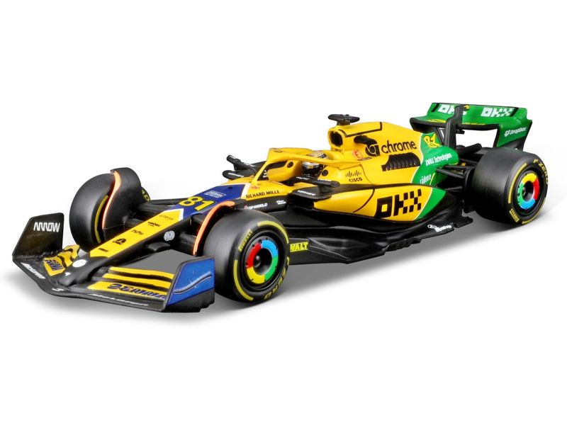 BBurago McLaren F1 MCL38 Piastri 2024 Senna Edition 1:43 Sammlermodell im Massstab 1:43