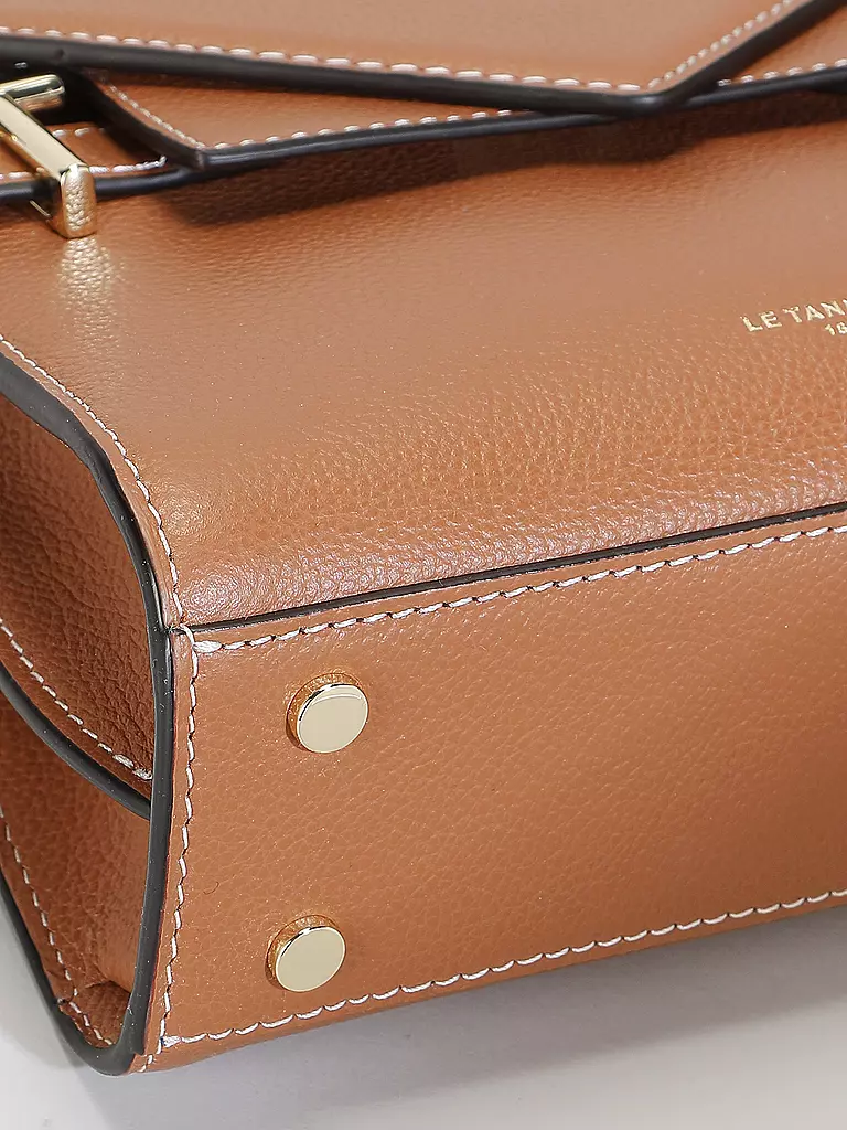LE TANNEUR Ledertasche - Henkeltasche EMILIE FLAP Small camel