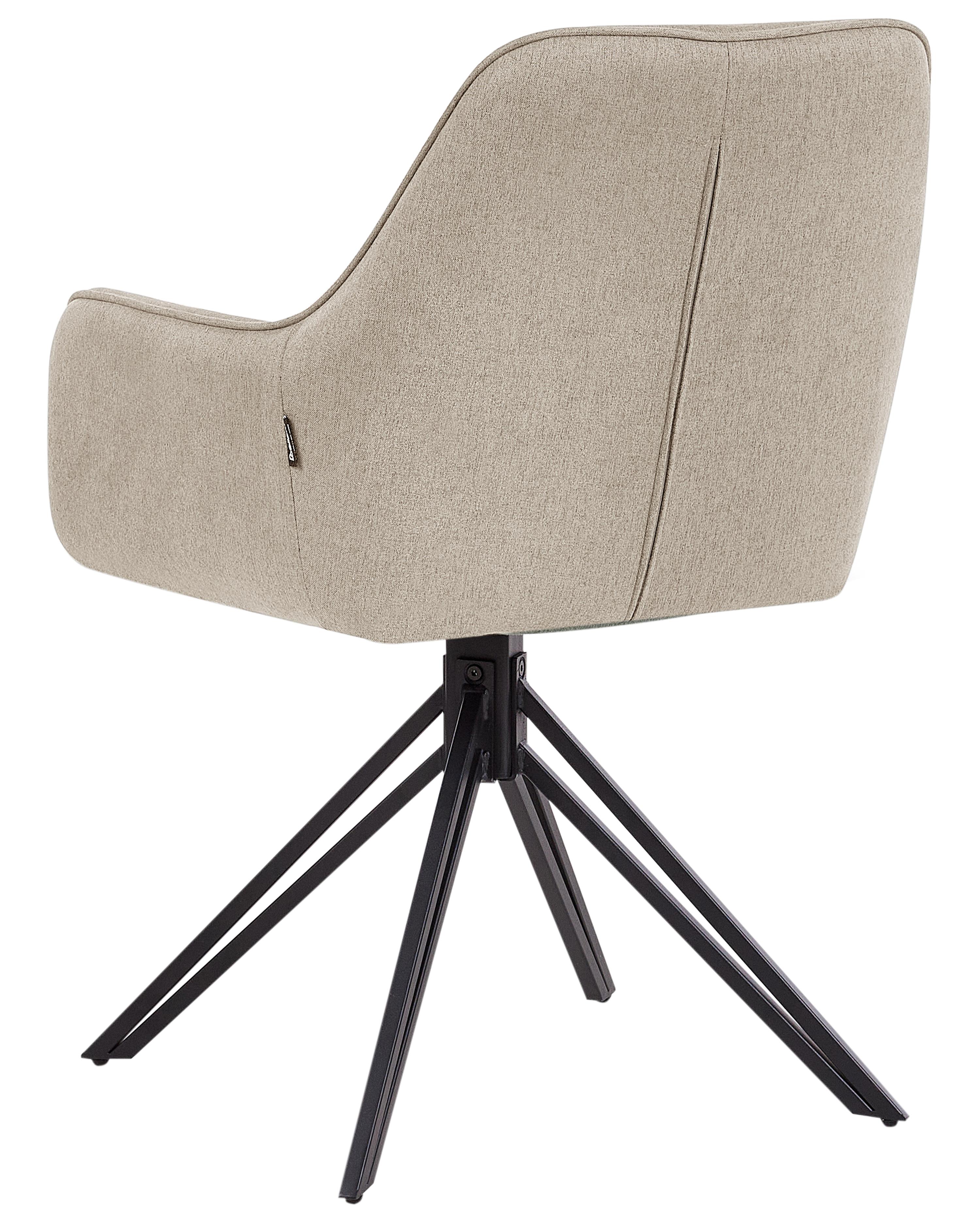 Set van 2 eetkamerstoelen draaibaar JODAR Taupe