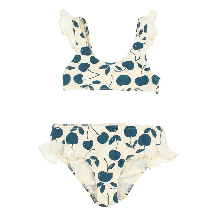 Búho Maillot 2 Pièces Cerises | Ecru