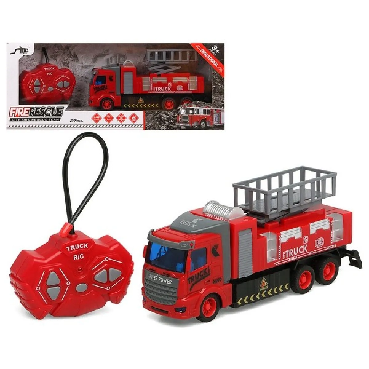Totalcadeau Camion Pompiers Télécommandé - Échelle 1:48