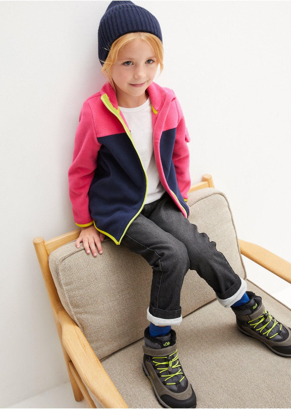 Jean thermo fille avec doublure en jersey