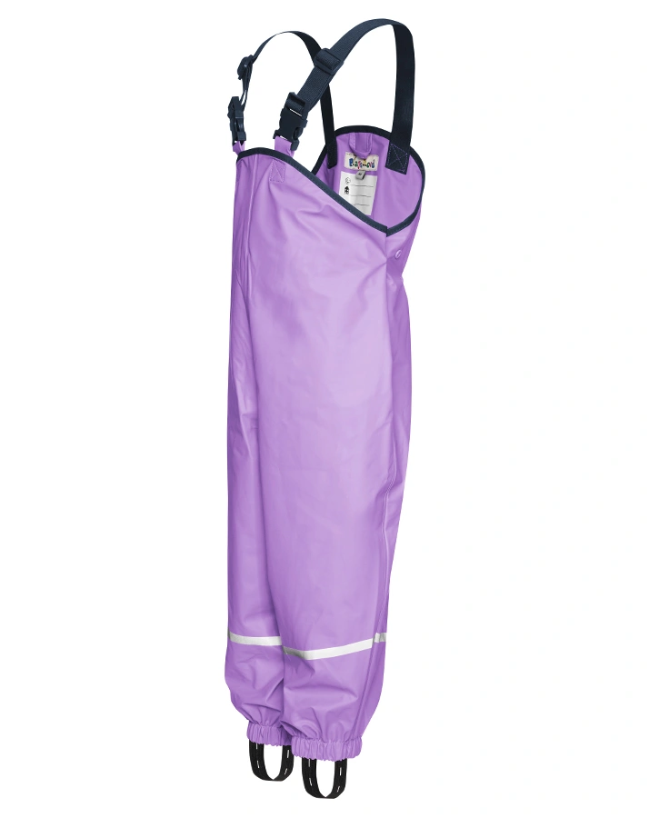 Regen-Latzhose BASIC in flieder (Größe: 80)