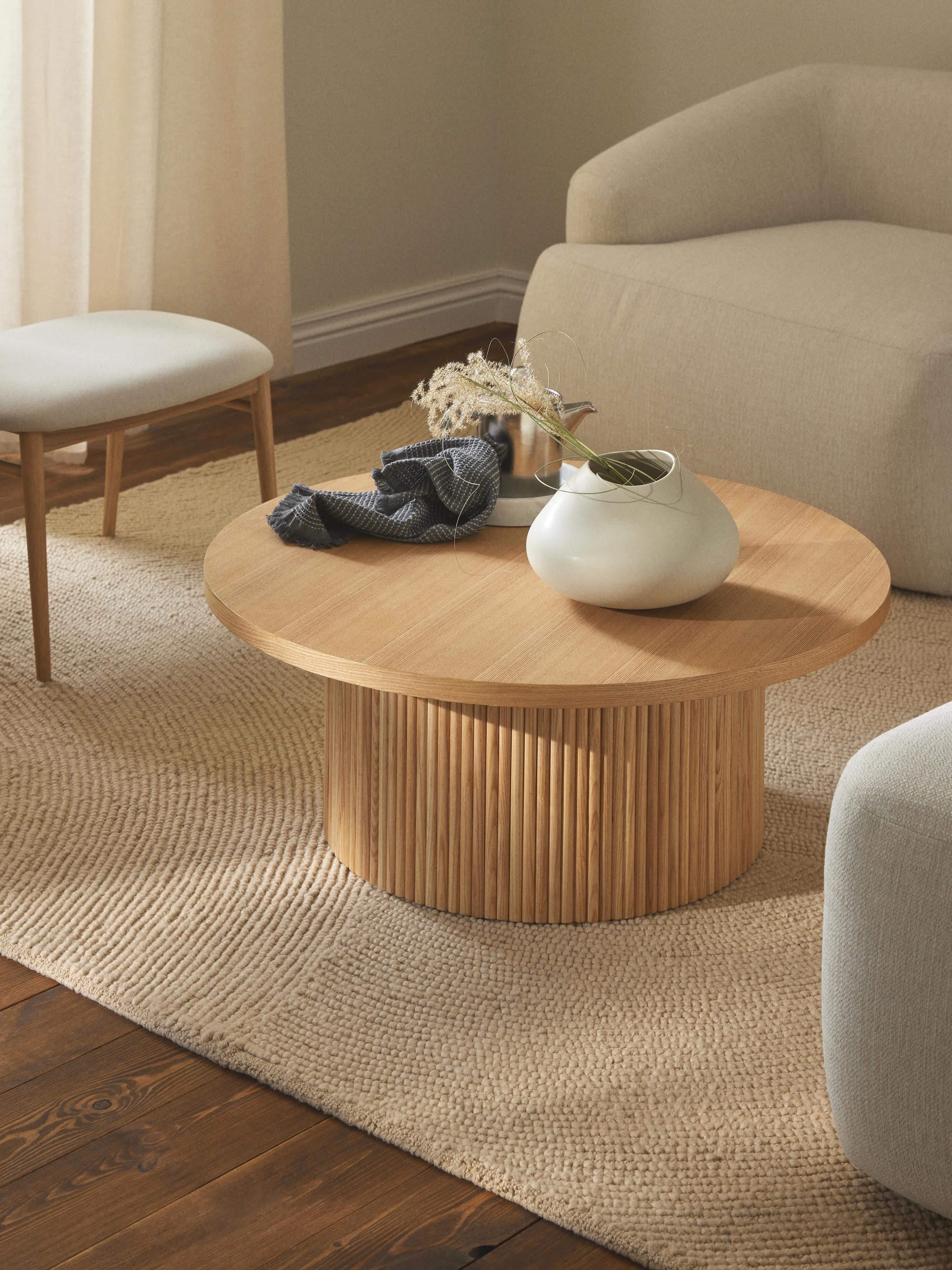 Ronde houten salontafel Nele