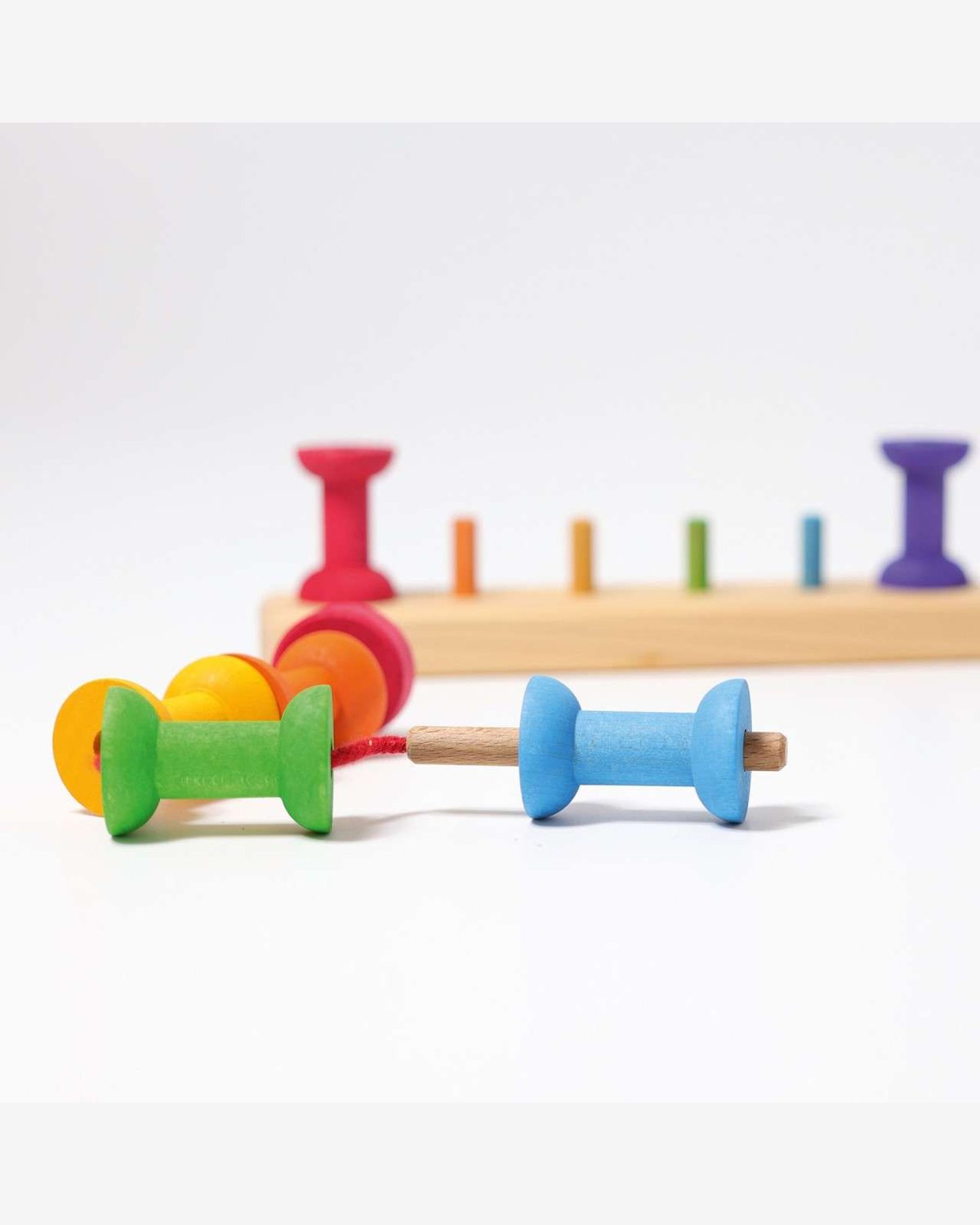 Stablesneller, Nål og Tråd – 2i1 Leke | Small Bobbins – Montessori Leker