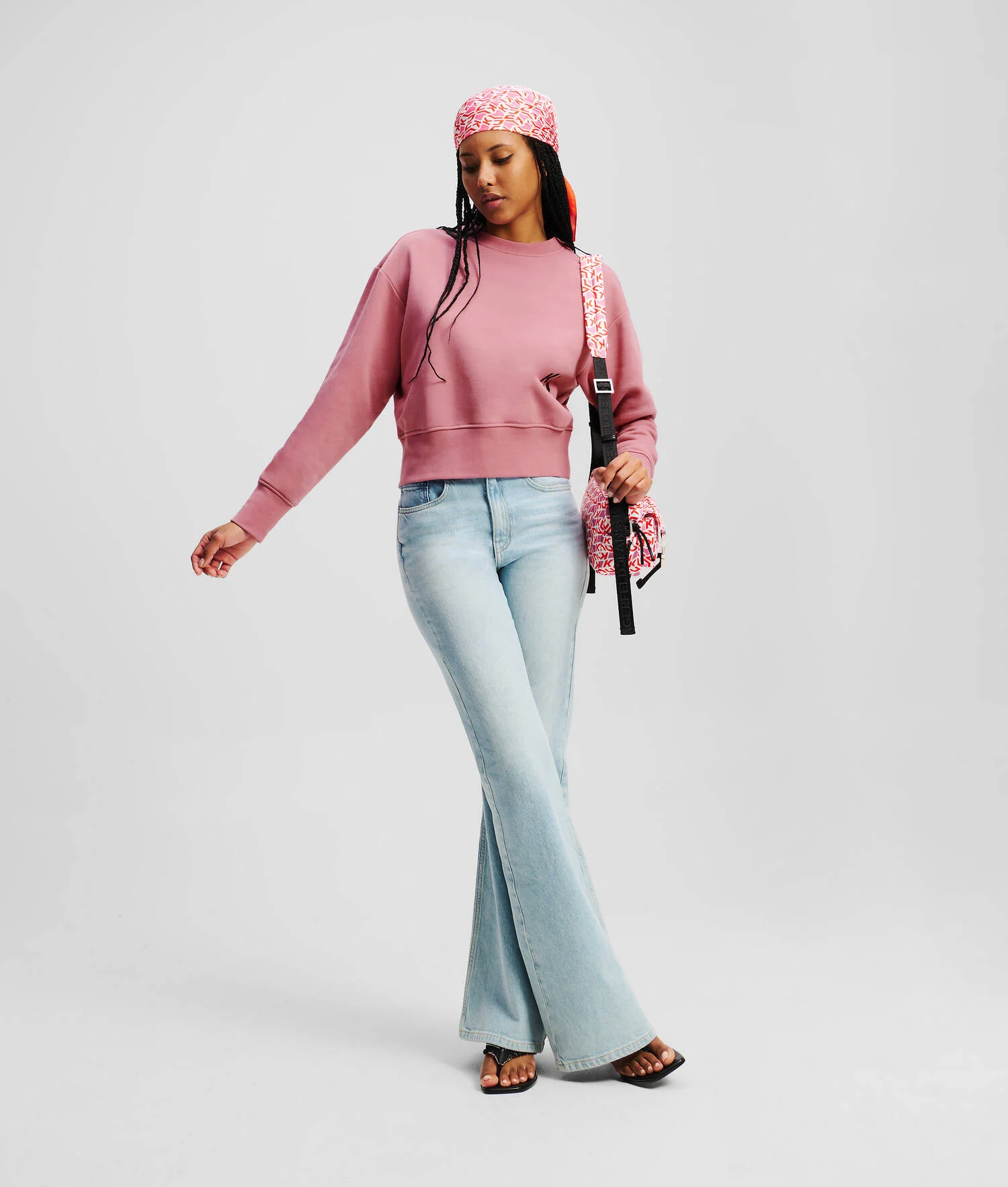 SWEAT-SHIRT KLJ MONOGRAM - Gorge de renard