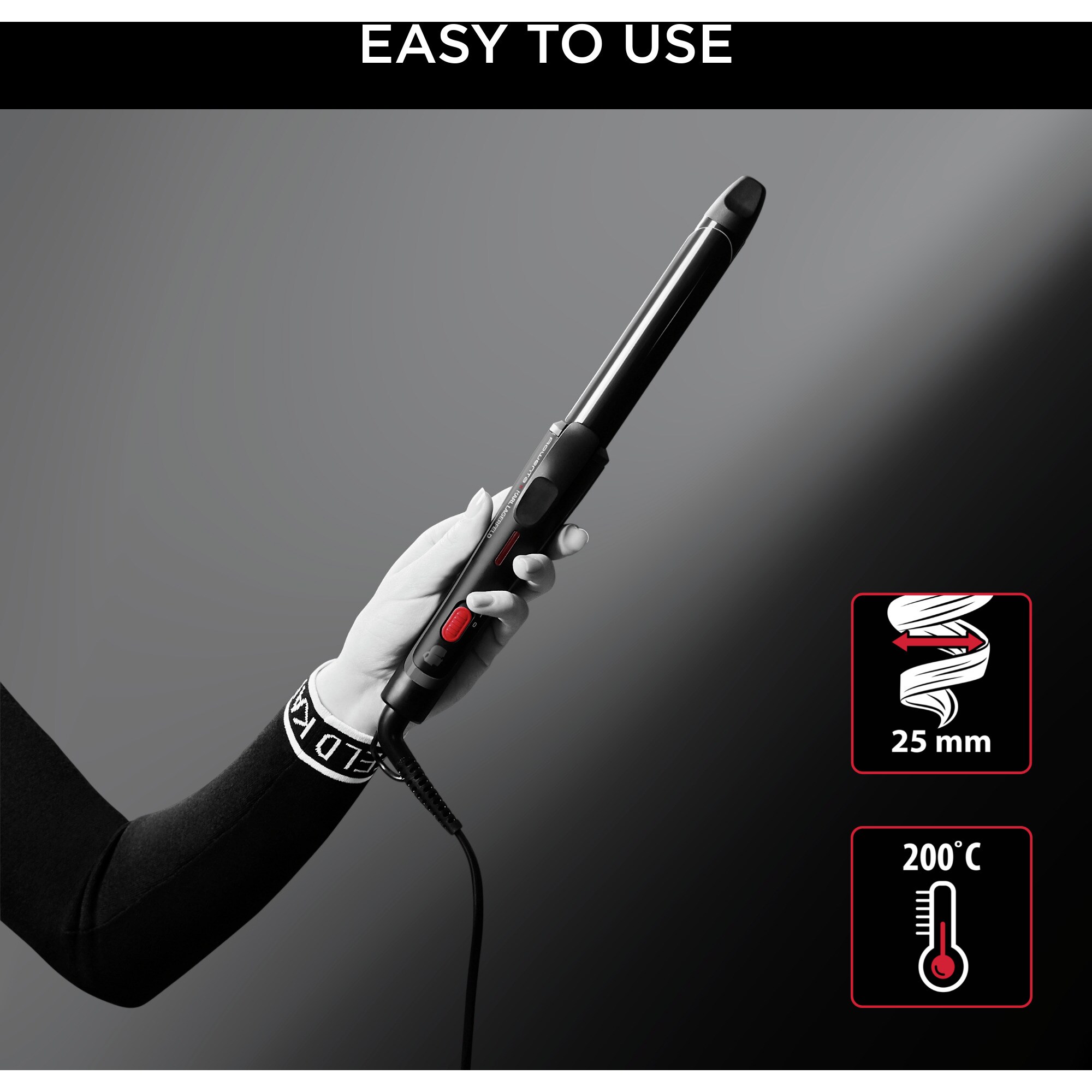 Rowenta Lockenstab KARL LAGERFELD 25mm Lockenstab CF321L