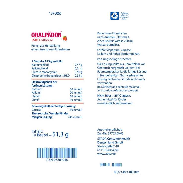Oralpädon® 240 Erdbeere , 10 St