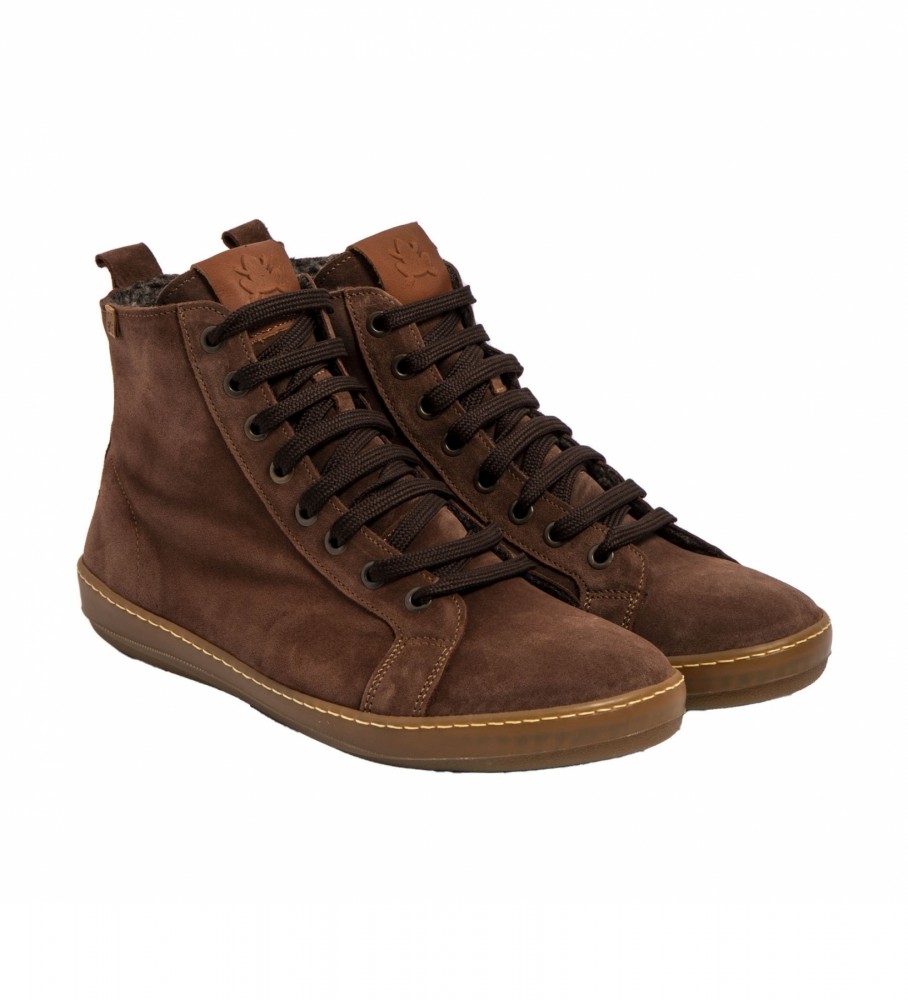 Botas de couro Naturalist N5753 Marrom Meteo