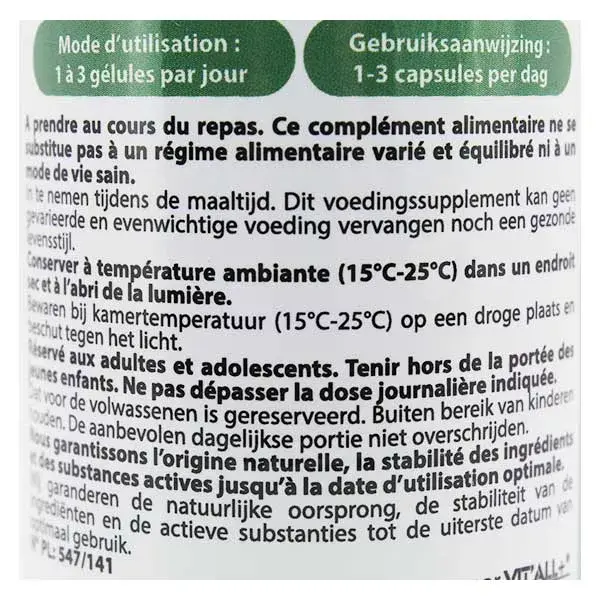 Vit'all+ Piloselle 450mg Orgânico 60 Cápsulas Vegetais