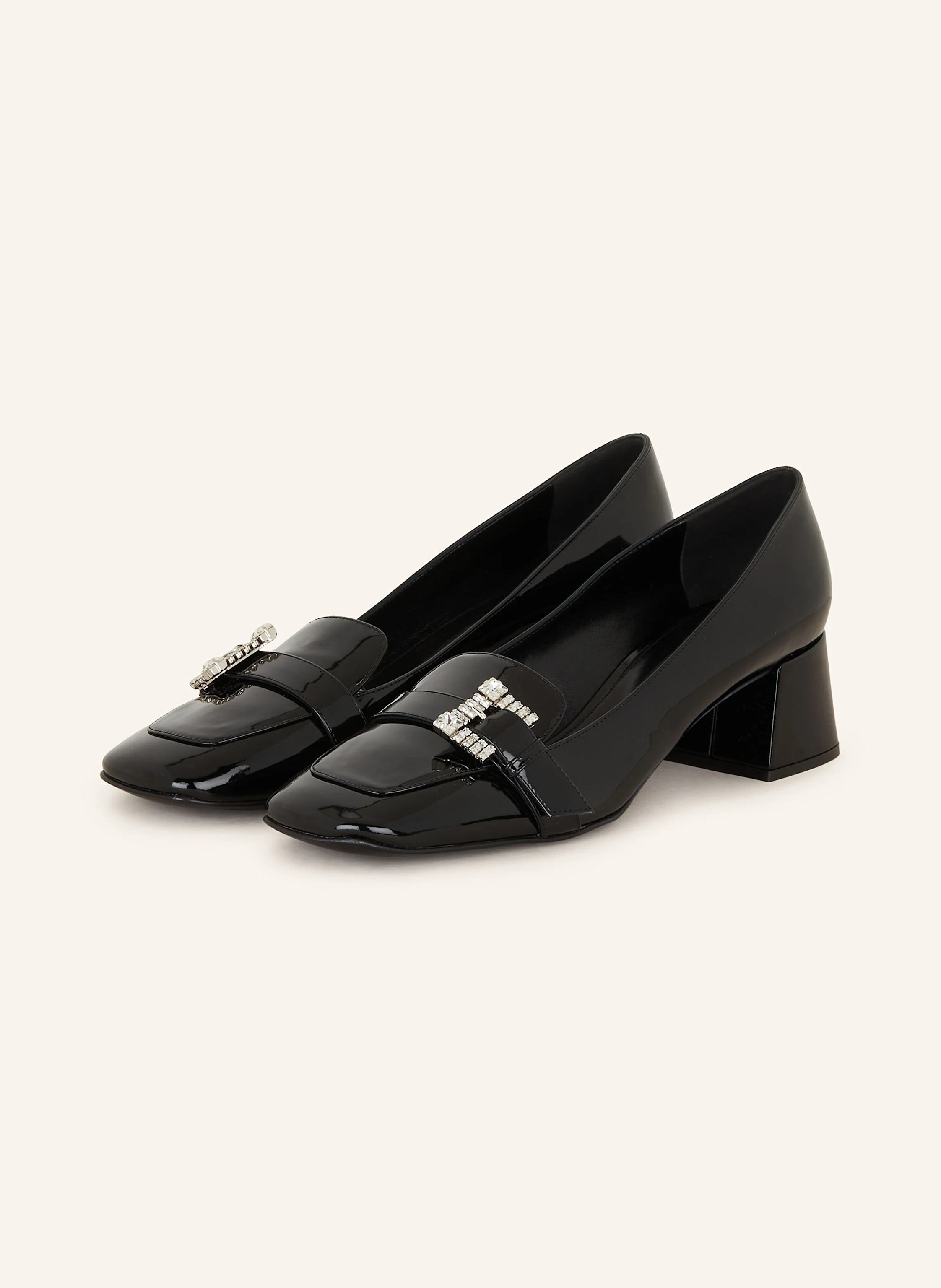 sergio rossi Lack-Pumps PUMP 45 mit Schmucksteinen