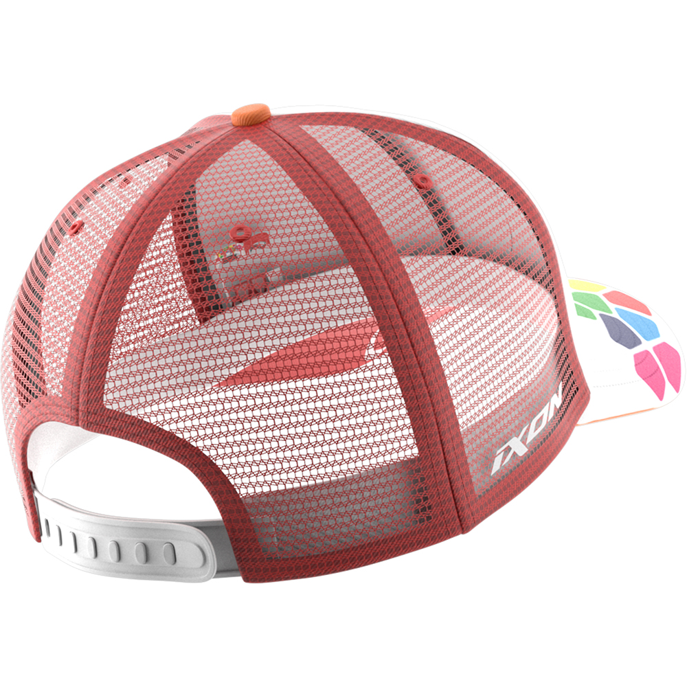Ixon - Casquette Mesh Taka 22 Blanc / Rouge