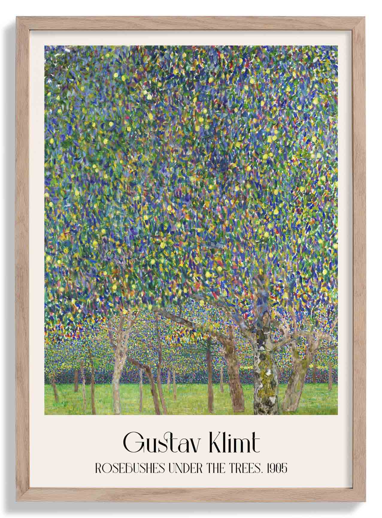 Rosensträucher unter den Bäumen von Gustav Klimt