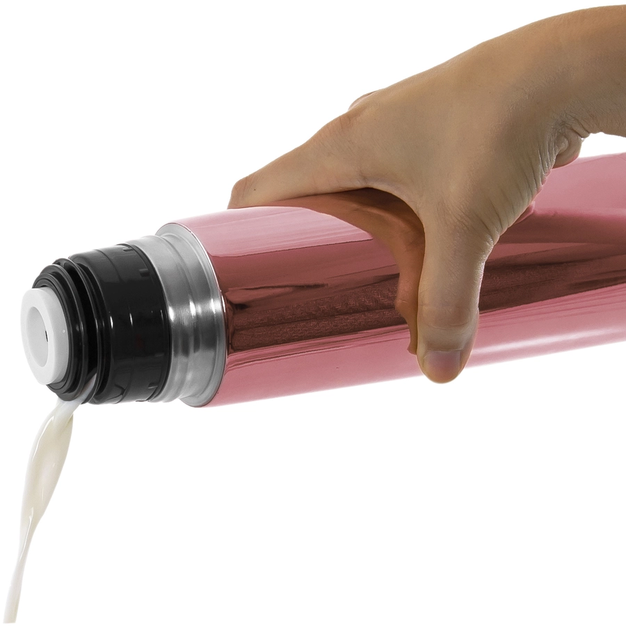 miniland Thermoskanne Thermy deluxe rose mit Chromeffekt 500 ml