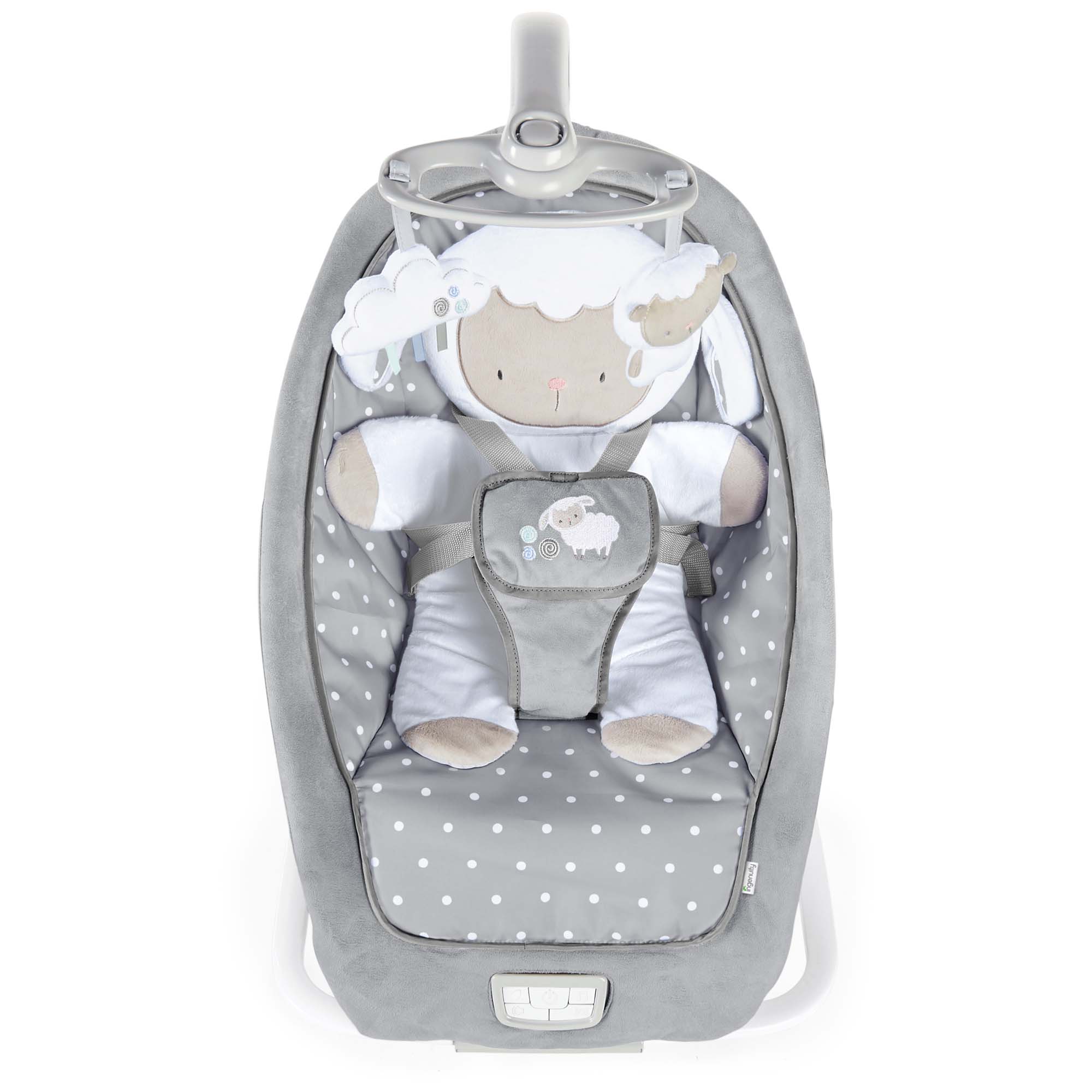 Ingenuity Rocker Seat Lamb - babywieg 0-18kg grijs