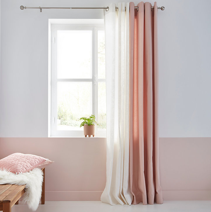 Rideau Hiva 260x140 cm Rose pâle GoodHome