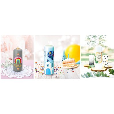 Peinture pour bougies 'Candle Pen', set de 10