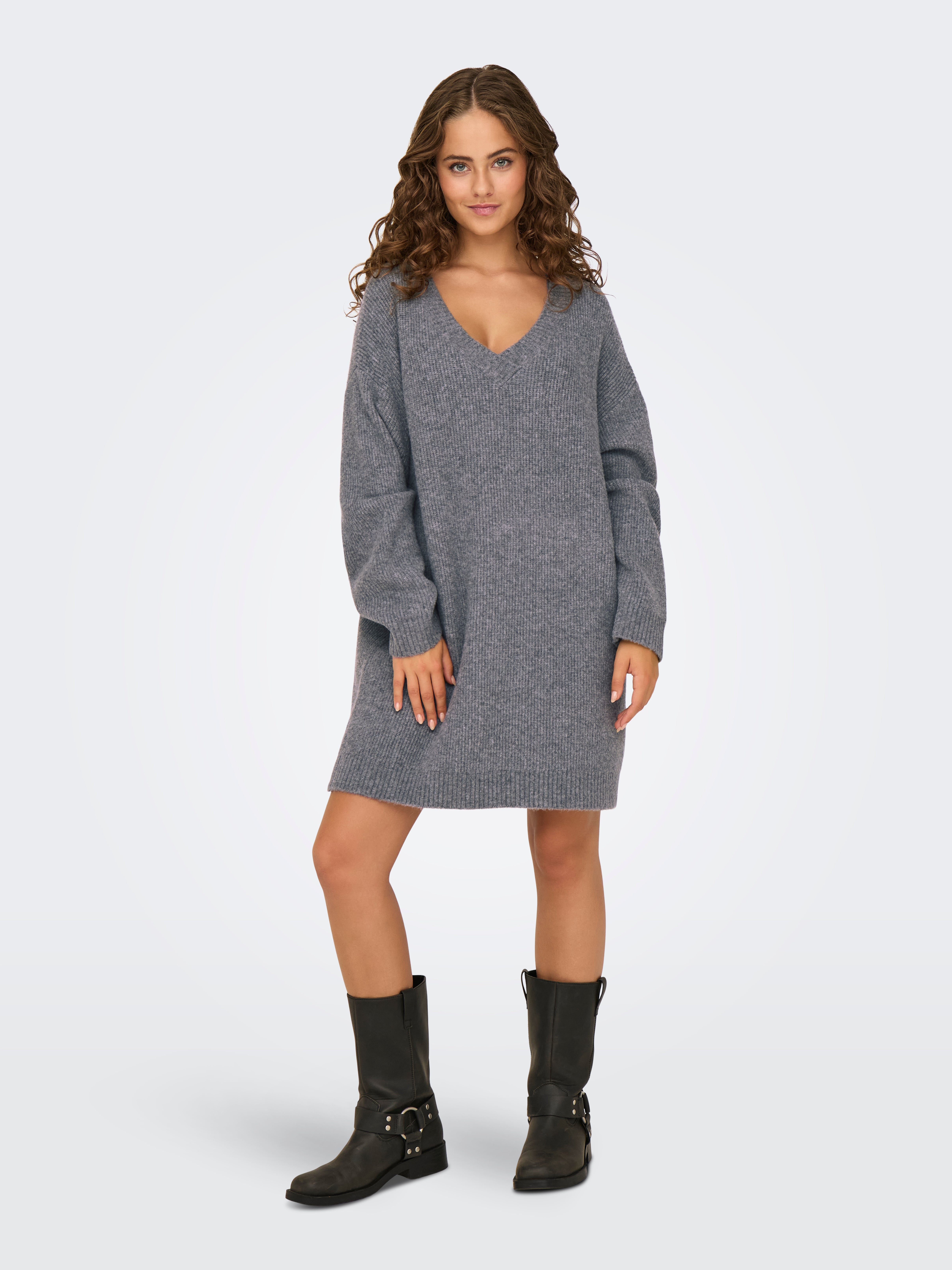 ONLALPHA Strickpullover Medium Grey Melange