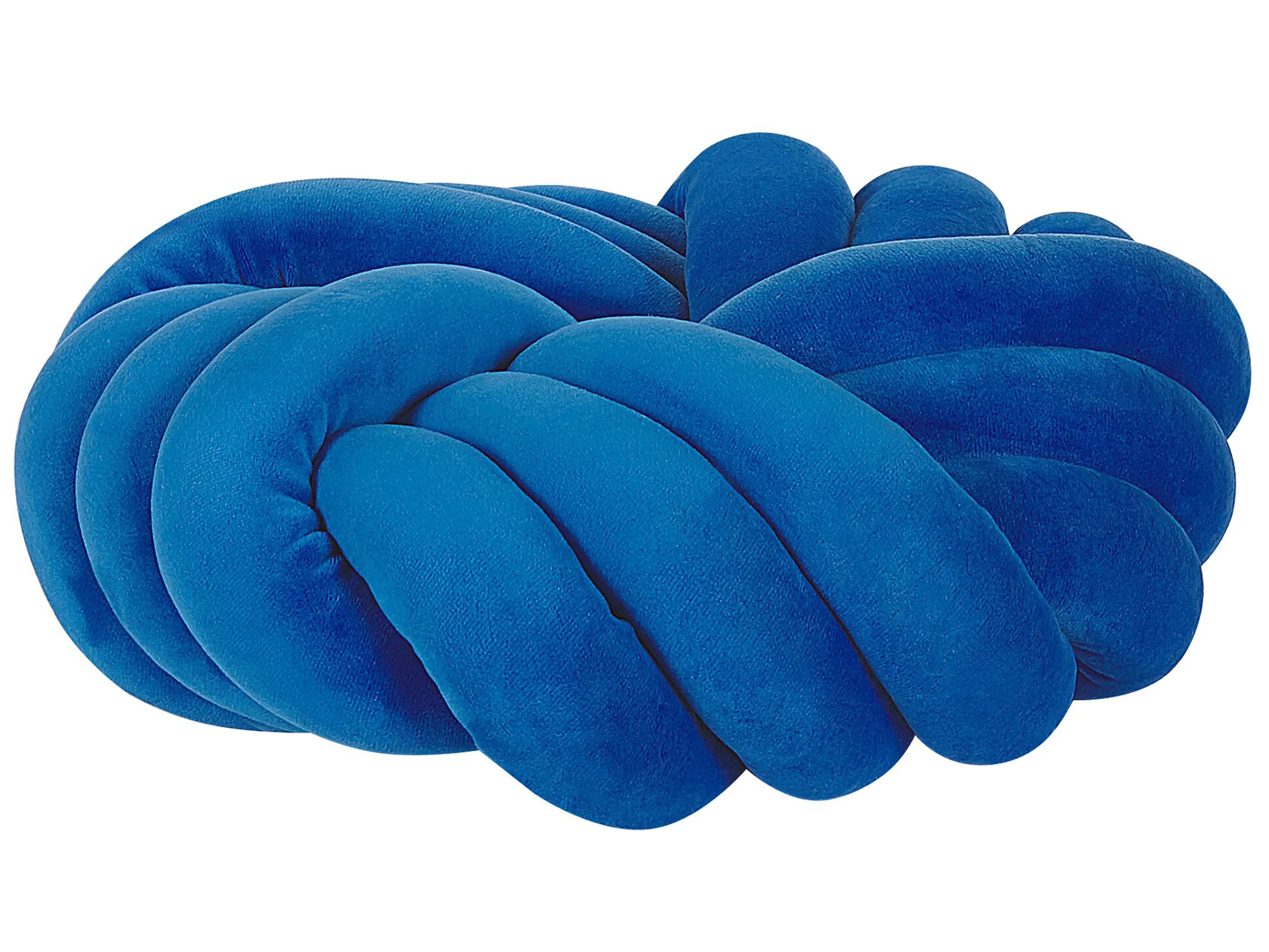 Sierkussen AKOLA Fluweel 30 x 30 cm Blauw effen