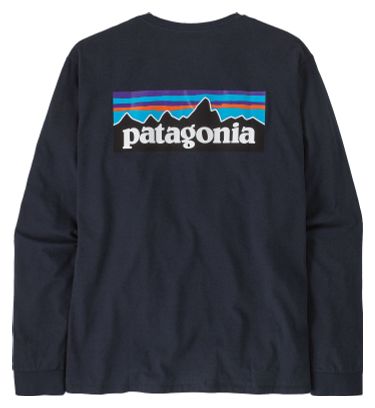 T-Shirt Manches Longues Patagonia P-6 Logo Responsibili-Tee Bleu