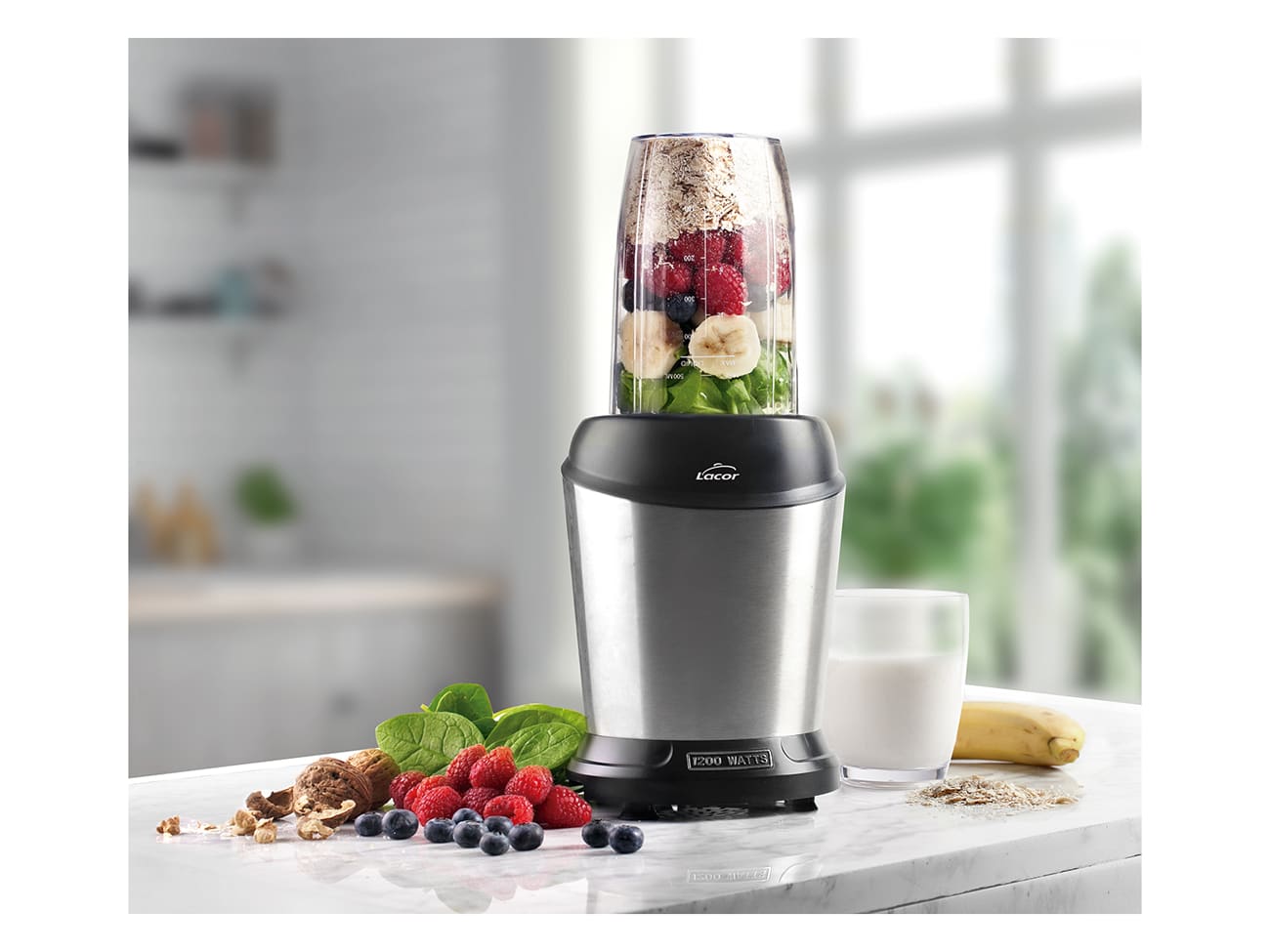 Mixer/blender à smoothie - avec 2 bols - Lacor