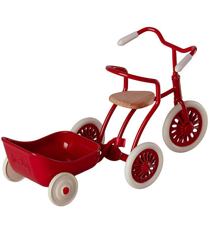 Maileg Dukketilbeh?r - Cykelanh?nger - Mus - R?d