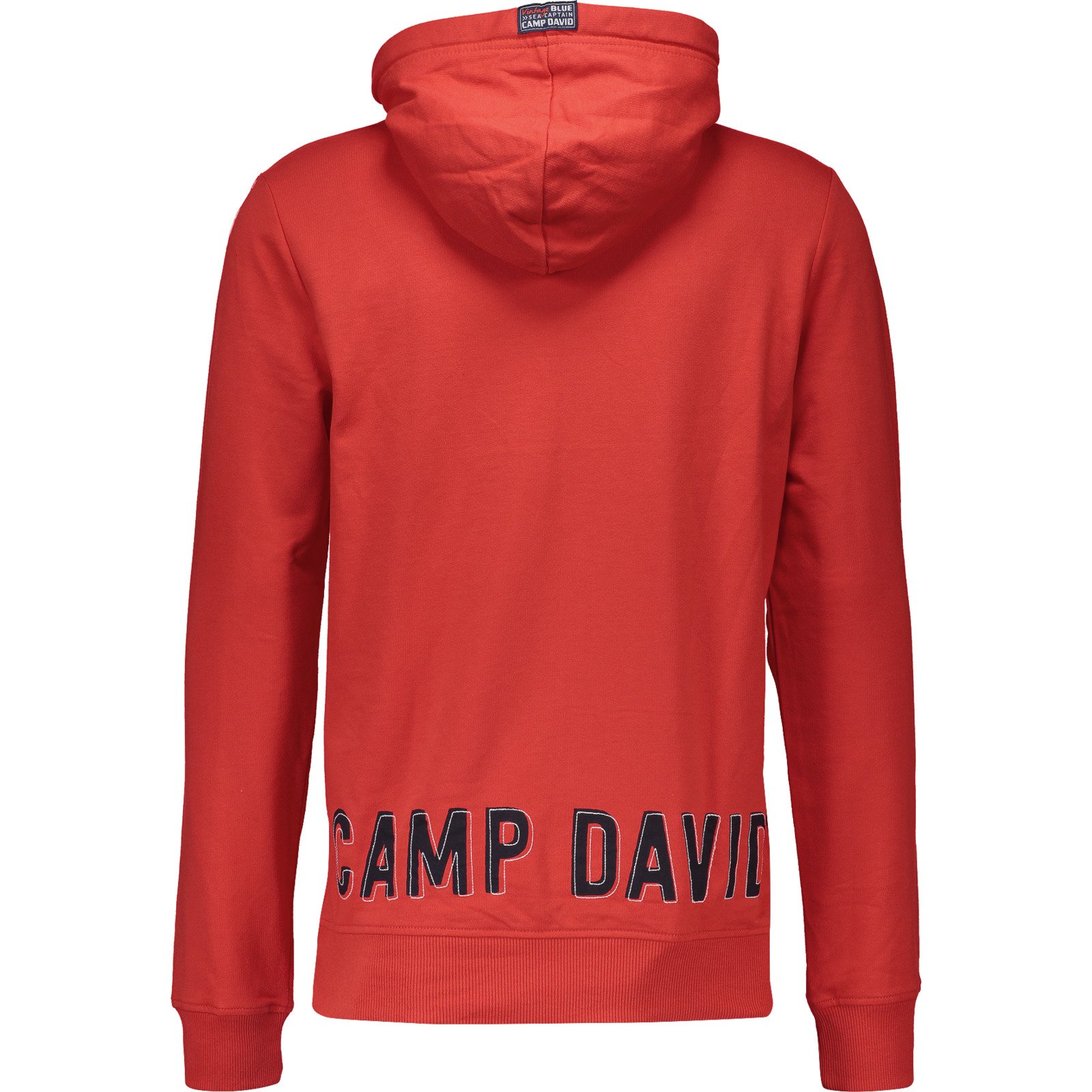 Camp David Herren-Sweatshirt hood XL, rot