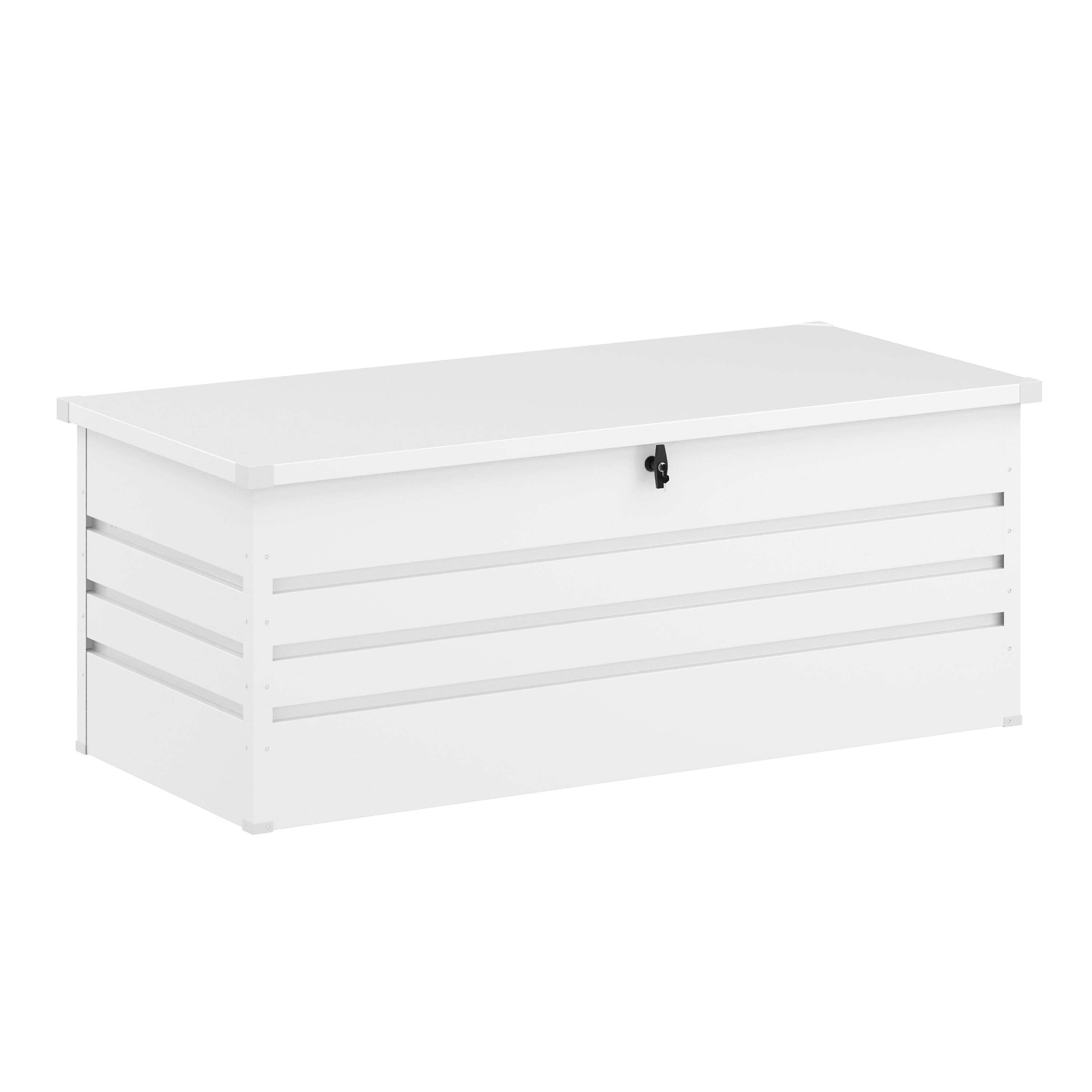 Gartenbox wasserdicht MONACO 165 x 70 x 64 cm 600L weiss