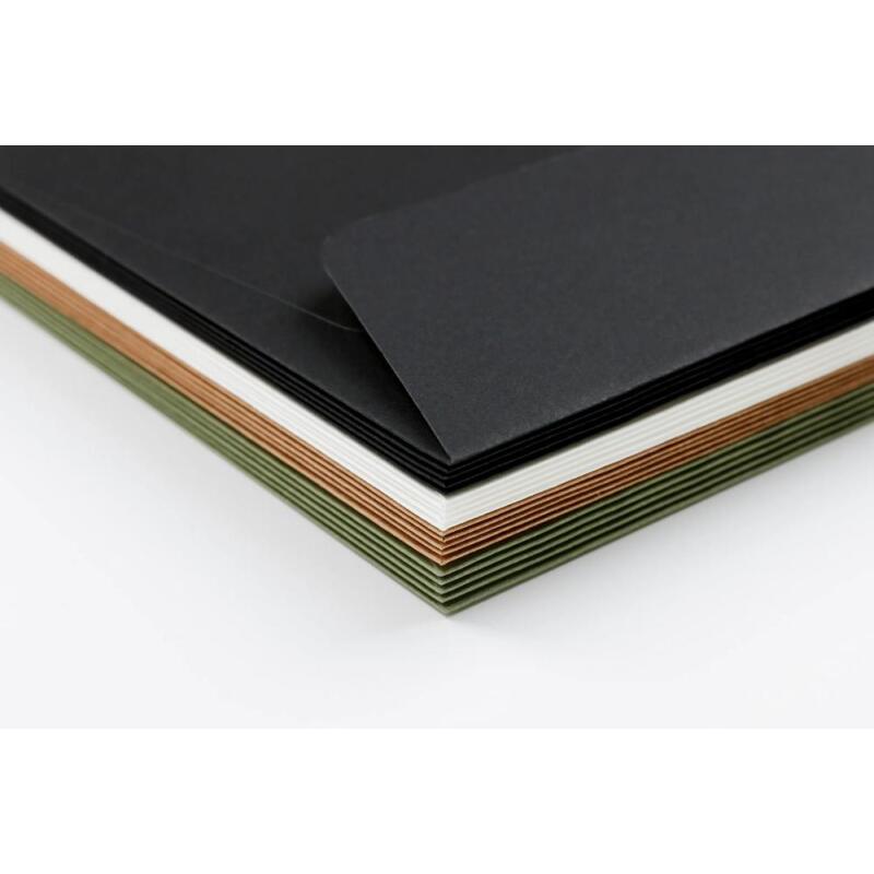 Coffret Pollen de 20 enveloppes C6 (114x162mm) + 20 cartes simples 110x155mm - Noël cosy - Multicolore