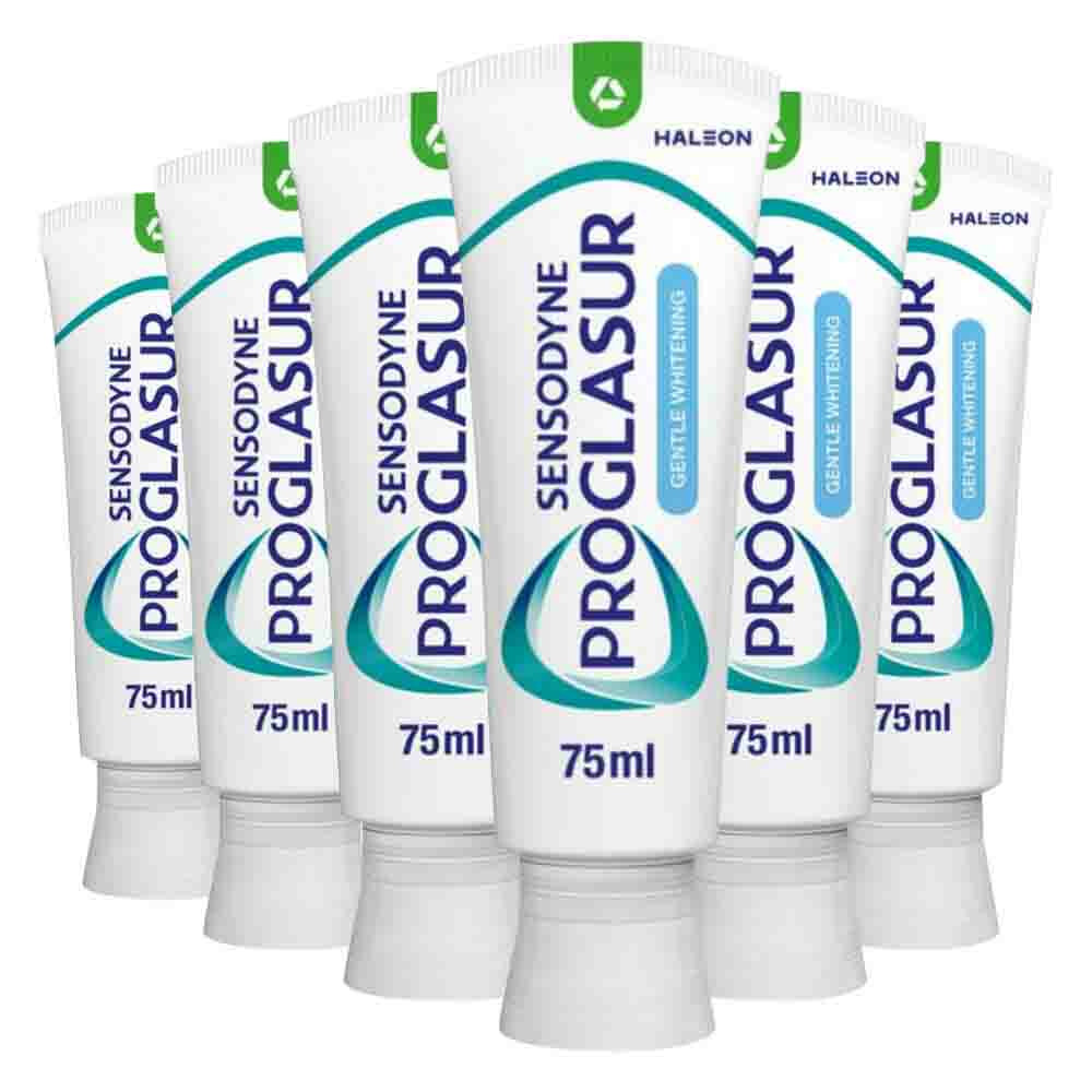 6x Sensodyne Tandpasta ProGlasur Multi-Action Gentle White75 ml