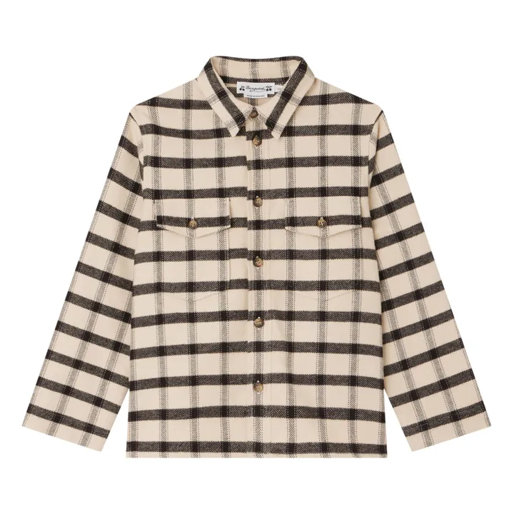 Bonpoint Chemise à Carreaux Boy | Ecru