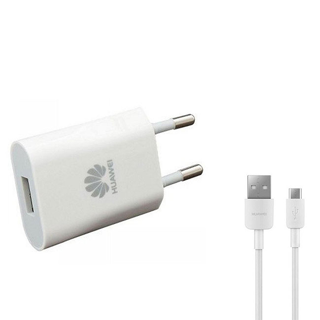 (1m) Schnell Ladegerät USB Adapter 2A   Micro USB Ladekabel (HW-059200EHQ) - Weiss